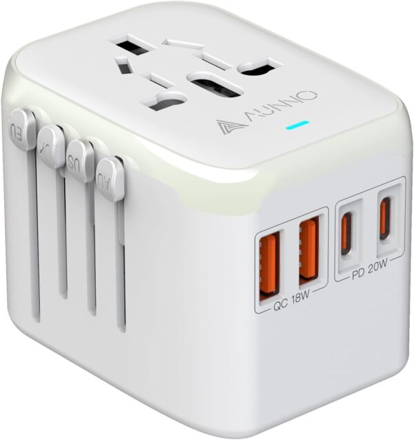 AUNNO Universal Travel Adapter, PD 20W Fast