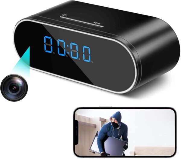 WiFi Spy Camera Clock 1080P HD Hidden