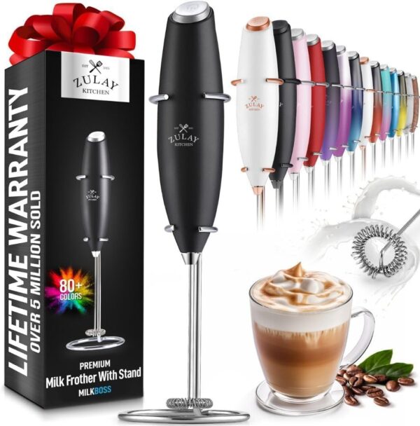 Powerful Milk Frother Wand - Ultra Fast Handheld Drink Mixer